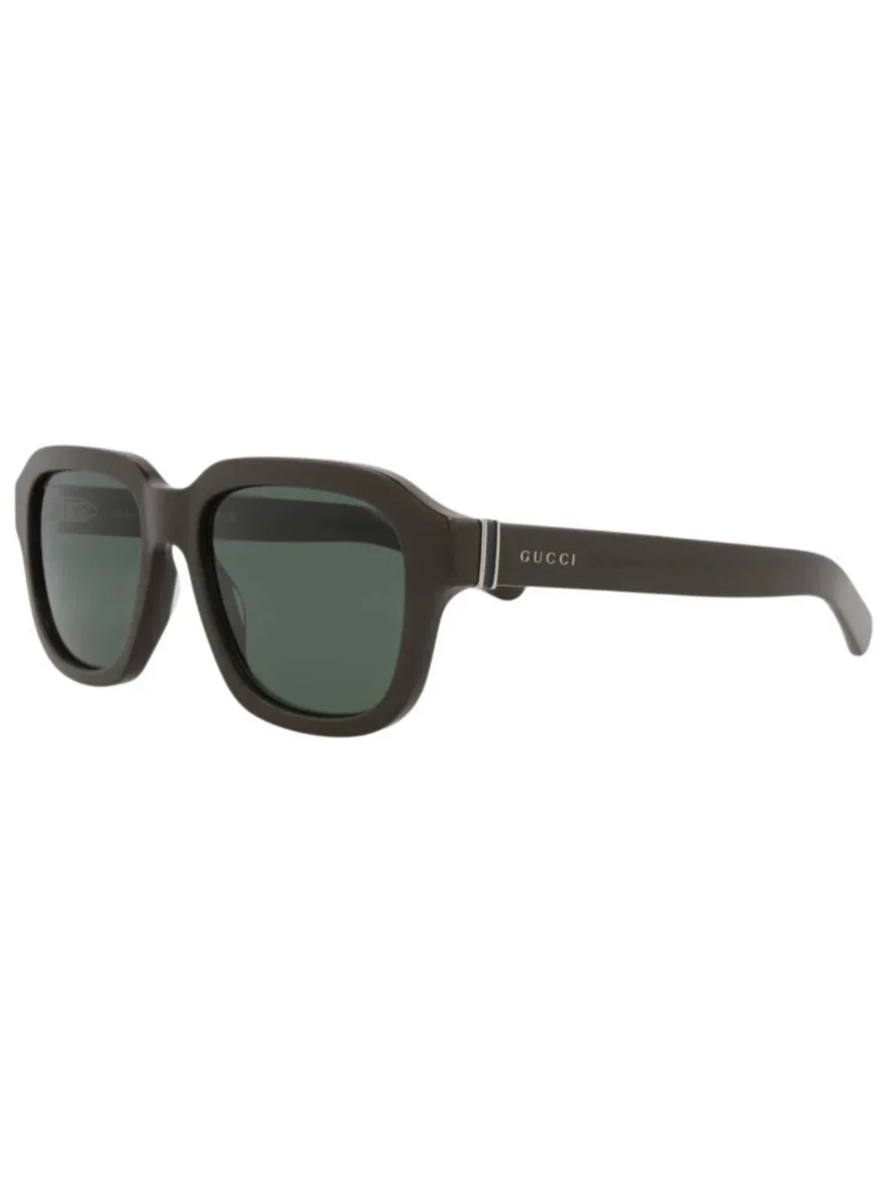 New Gucci Women's Sunglasses Square Rectangle Recycled Acetate Frame Mens Brown